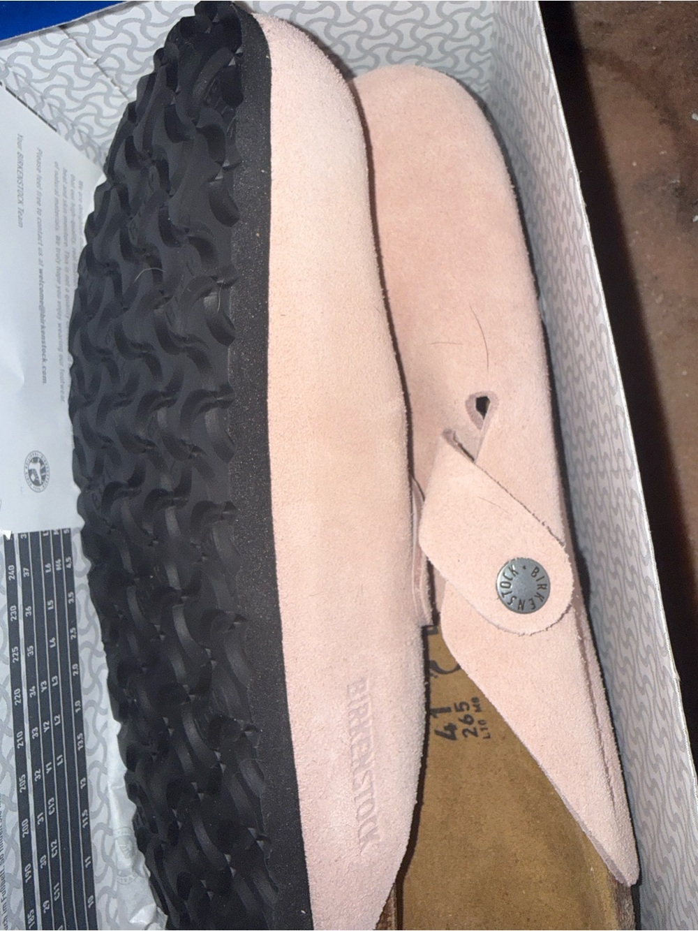 Birkenstock Women's Blush Suede Slip-On Clog